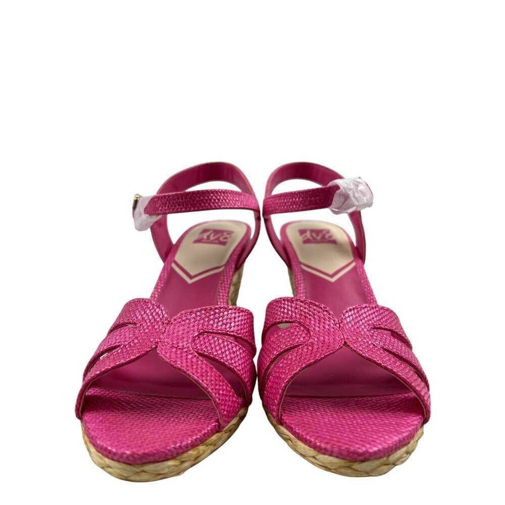 Dolce Vita Women's Sandal Espadrille Jute Wedge Pink Fuchsia Strappy Size 8.5 - Picture 3 of 10
